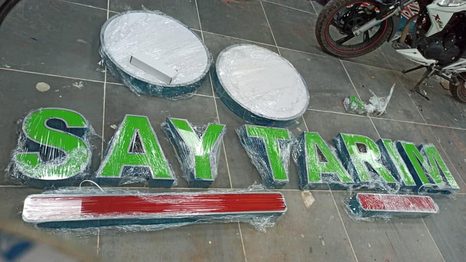Ekras Reklam kutu harf tabela uygulaması 3