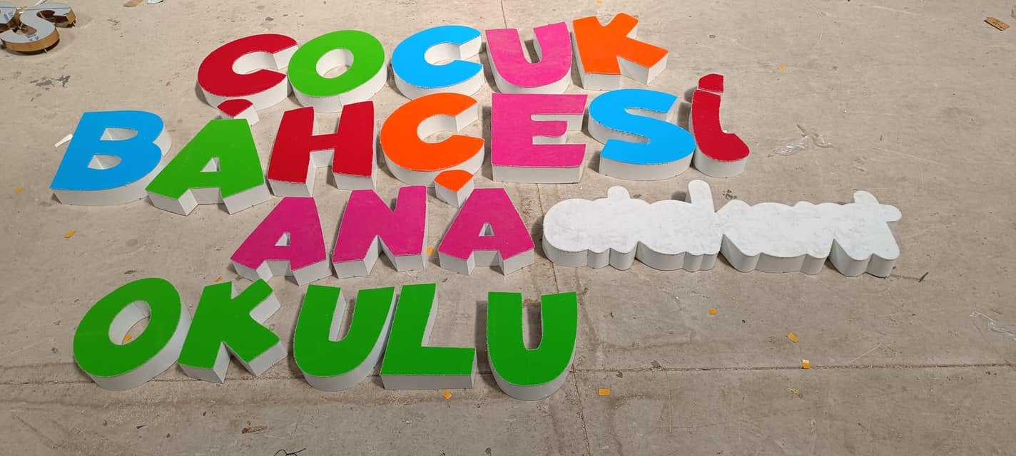 Ekras Reklam kutu harf tabela uygulaması 34