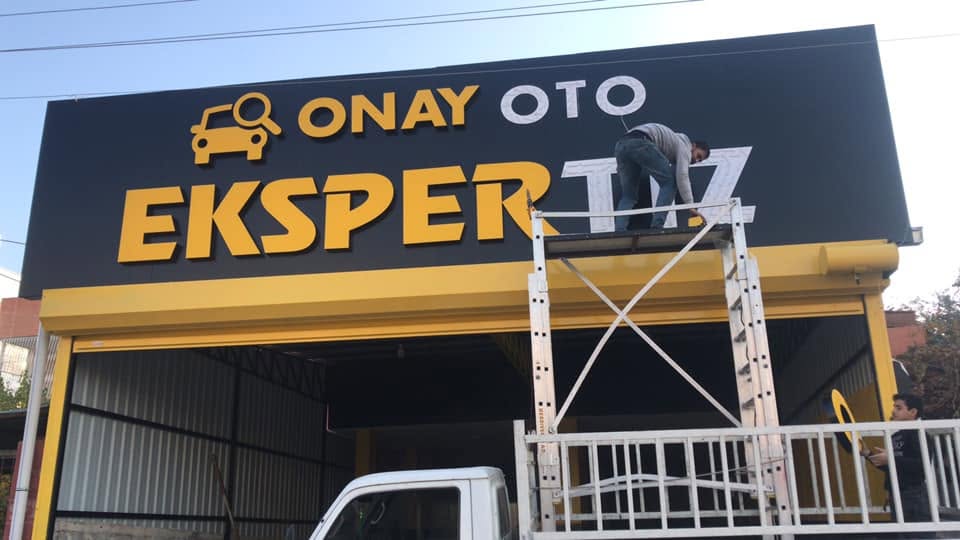Ekras Reklam kutu harf tabela uygulaması 35