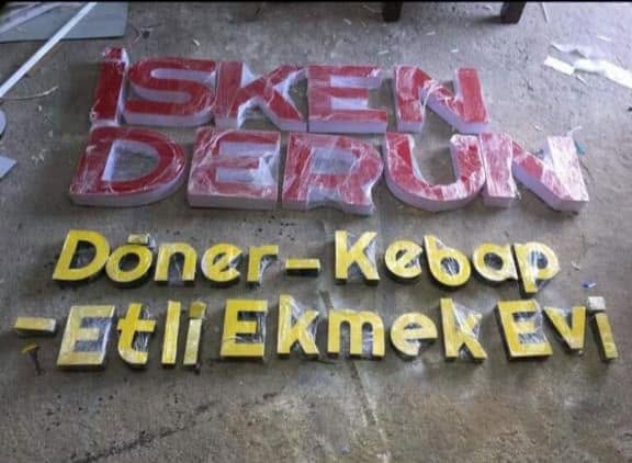 Ekras Reklam kutu harf tabela uygulaması 36