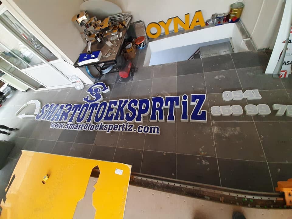 Ekras Reklam kutu harf tabela uygulaması 37
