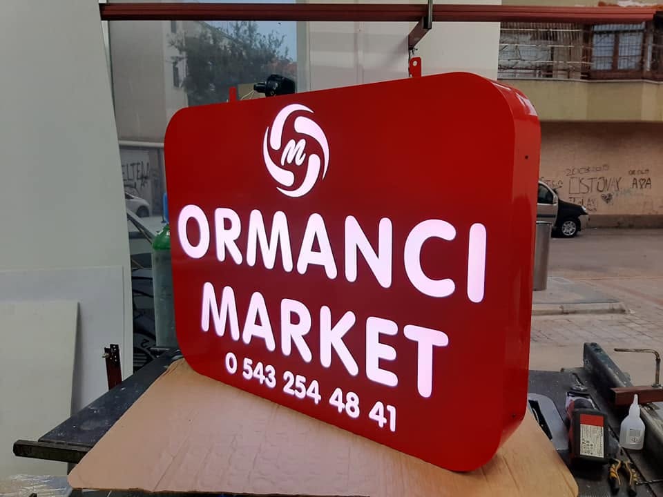 Ekras Reklam kutu harf tabela uygulaması 38